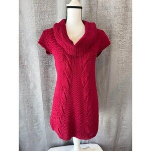 EXPRESS Cable Knit Cowl Neck Sweater Dress - Size M (A048)